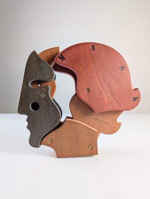 Bruno Chersicla, Sculpture Mask, 1980s, Wood-JJT-2016501