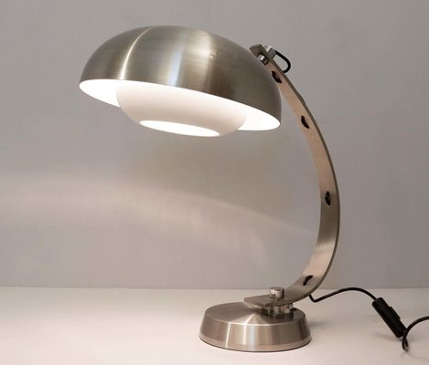 Brushed Chrome Arc Desk Lamp-FGA-923807