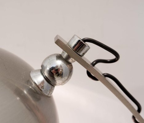 Brushed Chrome Arc Desk Lamp-FGA-923807