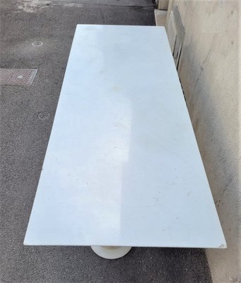 Brushed Marble and Aluminum Console by Lino Sabattini, 20th Century-SYQ-1363403