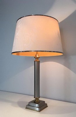 Brushed Metal Lamps by Guy Lefèvre, 1970s, Set of 2-BA-1365777