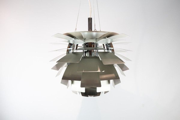 Brushed Steel Artichoke Pendant by Poul Henningsen, 1958-UY-834189