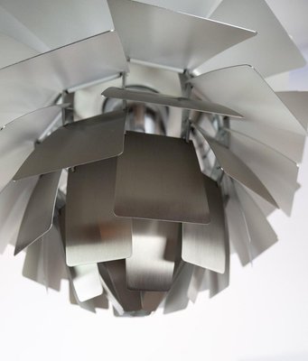 Brushed Steel Artichoke Pendant by Poul Henningsen, 1958-UY-834189