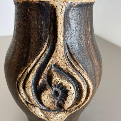 Brutalist Abstract Studio Pottery Vase by Gerhard Liebenthron, Germany, 1980s-QZ-1159860