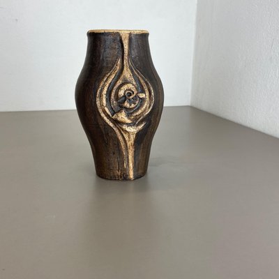 Brutalist Abstract Studio Pottery Vase by Gerhard Liebenthron, Germany, 1980s-QZ-1159860