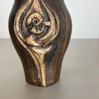 Brutalist Abstract Studio Pottery Vase by Gerhard Liebenthron, Germany, 1980s-QZ-1159860