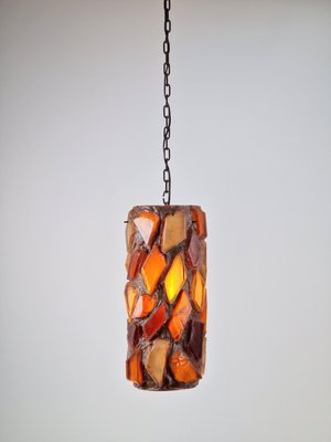 Brutalist Acrylic Swag Pendant Glass, 1960s-AXJ-2036081