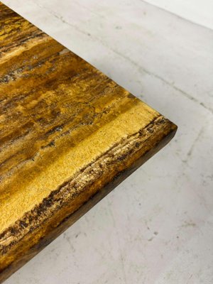 Brutalist Amber Stone Coffee Table-GNW-1759967