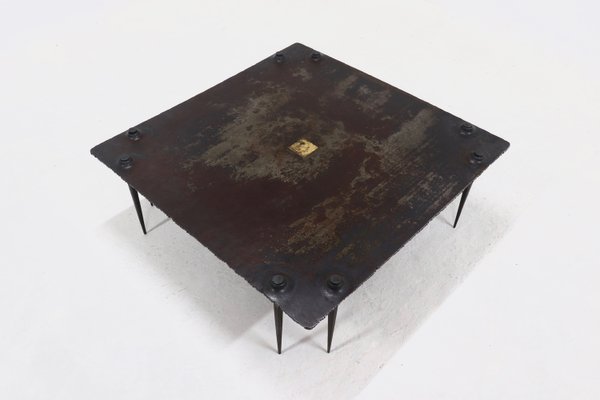 Brutalist Art Coffee Table by Idir Mecibah for Smederij Moerman, Belgium, 1996-VV-2033180