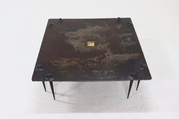 Brutalist Art Coffee Table by Idir Mecibah for Smederij Moerman, Belgium, 1996-VV-2033180