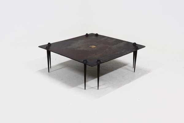 Brutalist Art Coffee Table by Idir Mecibah for Smederij Moerman, Belgium, 1996-VV-2033180