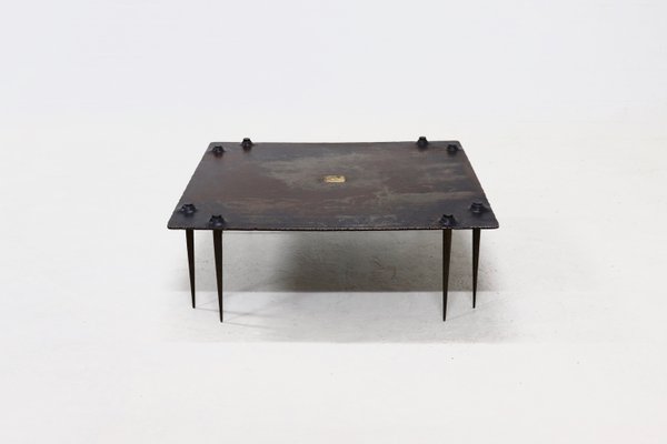 Brutalist Art Coffee Table by Idir Mecibah for Smederij Moerman, Belgium, 1996-VV-2033180