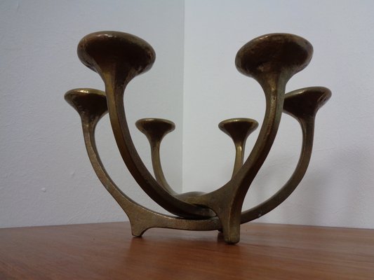 Brutalist Austrian Bronze Candleholder, 1960s-RDW-1293222