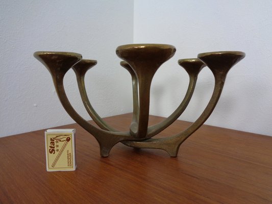 Brutalist Austrian Bronze Candleholder, 1960s-RDW-1293222