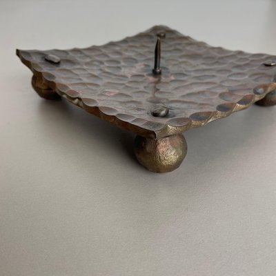 Brutalist Austrian Sculptural Candleholder in Copper, 1950-QZ-1251054