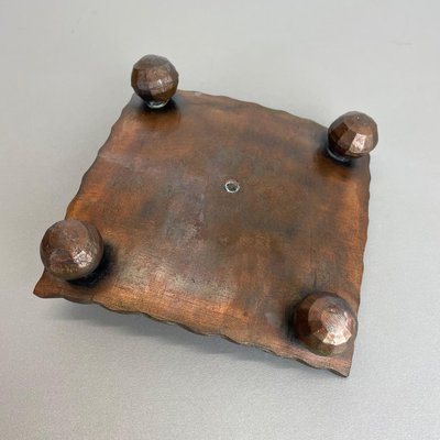 Brutalist Austrian Sculptural Candleholder in Copper, 1950-QZ-1251054