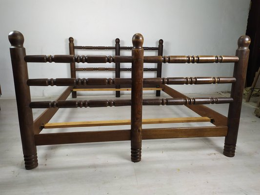 Brutalist Bed Frame by Charles Dudouyt, 1940s-EAD-1719284