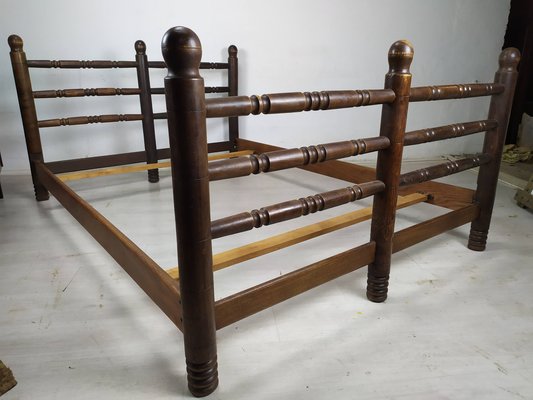 Brutalist Bed Frame by Charles Dudouyt, 1940s-EAD-1719284