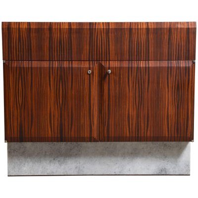 Brutalist Belgian Rosewood Sideboard by De Coene for Coene de Frères, 1960s-KL-620443