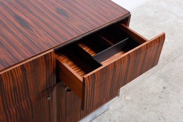 Brutalist Belgian Rosewood Sideboard by De Coene for Coene de Frères, 1960s-KL-620443