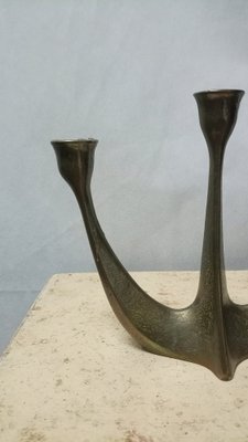 Brutalist Brass Candleholder by Horst Dahlbeck, 1970s-GJF-1793511