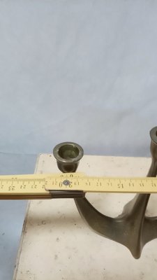 Brutalist Brass Candleholder by Horst Dahlbeck, 1970s-GJF-1793511