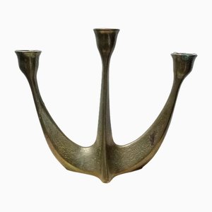 Brutalist Brass Candleholder by Horst Dahlbeck, 1970s-GJF-1793511