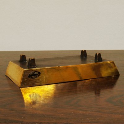 Brutalist Bronze Ashtray by Alfieri Gardone for Lauterbach, 1960s-ZJN-1366983