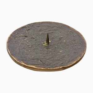 Brutalist Bronze Candleholder, 1960s-RDW-1436232