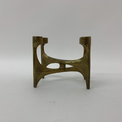 Brutalist Bronze Candleholder, 1970s-BGP-1325258