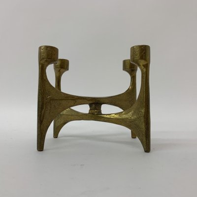 Brutalist Bronze Candleholder, 1970s-BGP-1325258