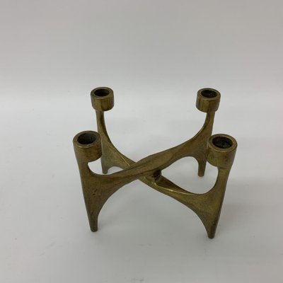 Brutalist Bronze Candleholder, 1970s-BGP-1325258