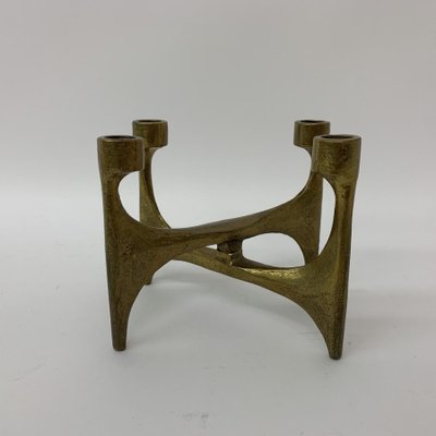 Brutalist Bronze Candleholder, 1970s-BGP-1325258