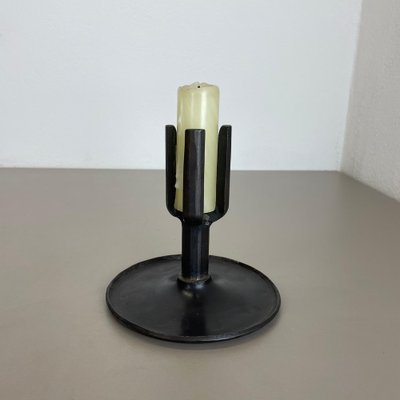 Brutalist Bronze Candleholder by Manfred Bergmeister, Germany, 1970s-QZ-1764966