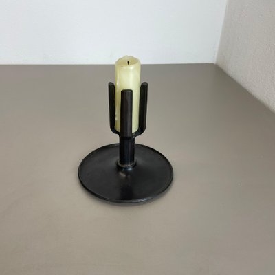 Brutalist Bronze Candleholder by Manfred Bergmeister, Germany, 1970s-QZ-1764966