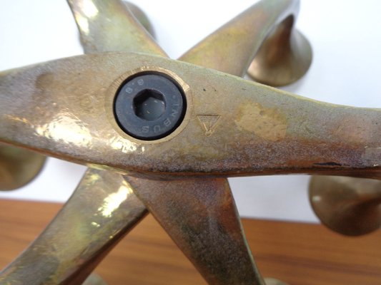 Brutalist Bronze Candleholder by Michael Harjes, 1960s-RDW-1729954