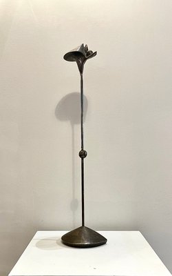 Brutalist Bronze Candlestick, 1970s-XXA-1081489