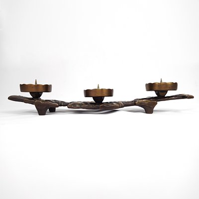 Brutalist Bronze Candlestick-RY-1180374