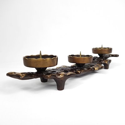 Brutalist Bronze Candlestick-RY-1180374