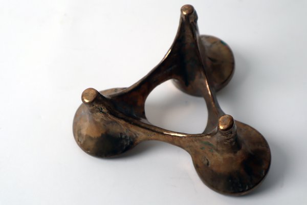 Brutalist Bronze Candlestick Candleholders from Harjes-ESB-1438350