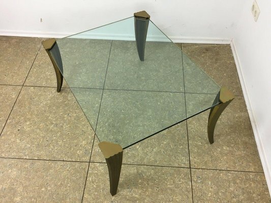 Brutalist Bronze Coffee Table by Peter Ghyczy, 1960s-EJL-1063000