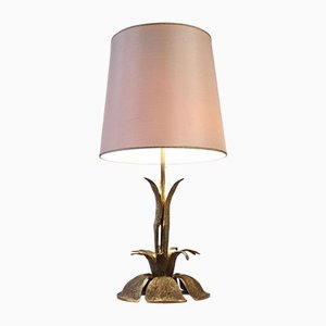 Brutalist Bronze Floral Lamp, 1970s-WEQ-1150732