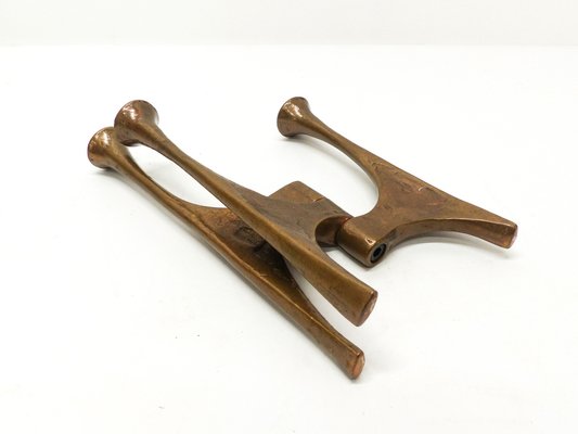 Brutalist Bronze Tripod Candleholder by Michael Harjes, 1960-DQG-1812792