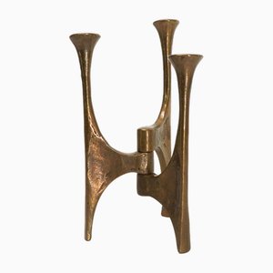 Brutalist Bronze Tripod Candleholder by Michael Harjes, 1960-DQG-1812792