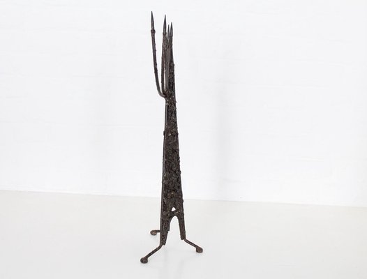 Brutalist Candelabrum in Wrought Iron-OWS-1122841