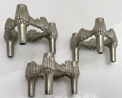 Brutalist Candleholders from Quist, 1970s, Set of 3-WZZ-1789232