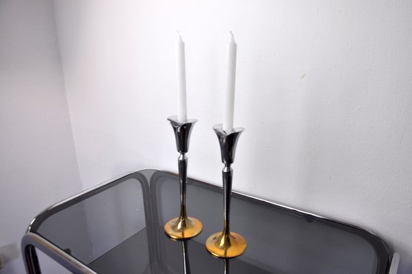 Brutalist Candlesticks by Art3, 1970, Set of 2-EJE-960090