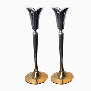 Brutalist Candlesticks by Art3, 1970, Set of 2-EJE-960090