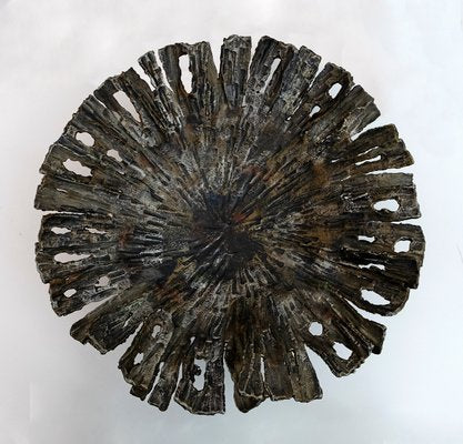 Brutalist Centerpiece in Forged Iron by Salvino Marsura, 1970s-FER-1326490