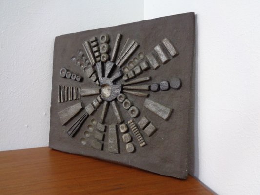 Brutalist Ceramic Wall Panel, 1960s-RDW-1056268